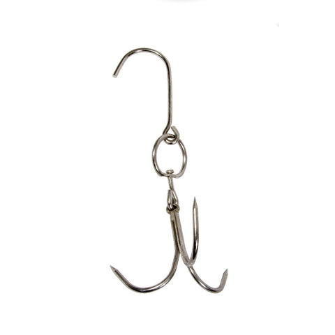 Town 248006 10" 3 Star Stainless Steel Hook for Smokehouses