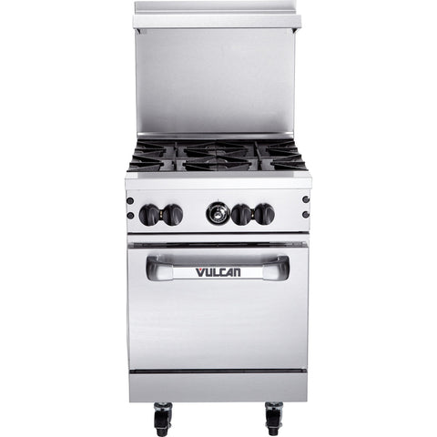 Vulcan 24S-4B-QS-PLATINUM 24 in Gas Restaurant Range with 4 Burners and Standard Oven