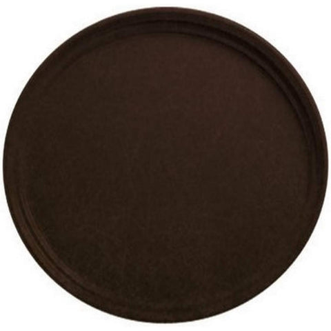 Cambro 2500CT138 Oval Camtread Fiberglass Serving Tray, Tavern Tan, 19-1/4" x 23-1/8"