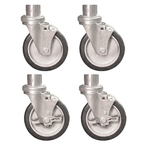 Town 250510 4" Stem Casters for Masterrange Smokehouses, Set of 4