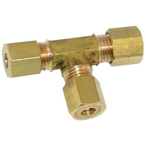 AllPoints Foodservice Parts & Supplies 261546 Brass Compression Tee Union 3/16" CCT