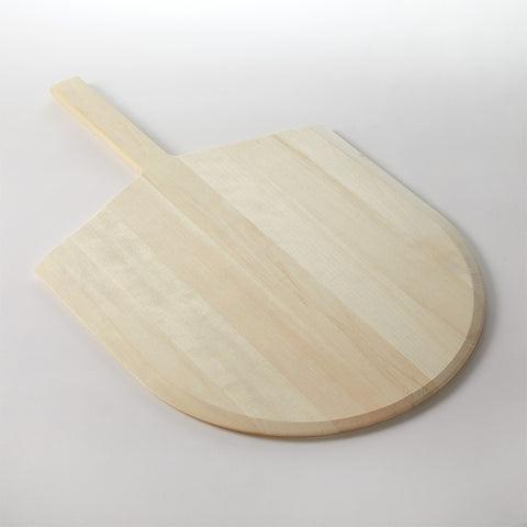 American Metalcraft 2616 Deluxe Wood Pizza Peel with Short Handle, 17" x 16" Blade