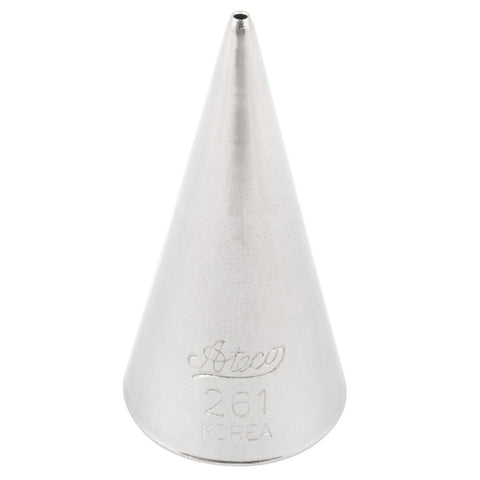 Ateco 261 Plain Round Piping Tip - Extra Small Decorating Tube