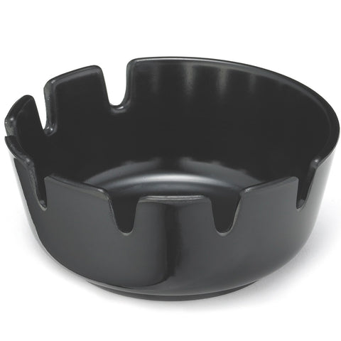 Tablecraft Products 263B-1 Deep Well Phenolic Ashtray, Black