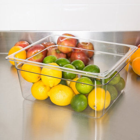 Cambro 26CW135 Camwear 1/2 Size 6" Deep Clear Polycarbonate Food Pan