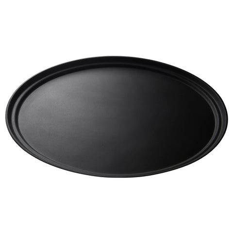 Cambro 2700CT138 Camtread Oval Serving Tray 26 7/8" x 22" Tavern Tan Non-Skid