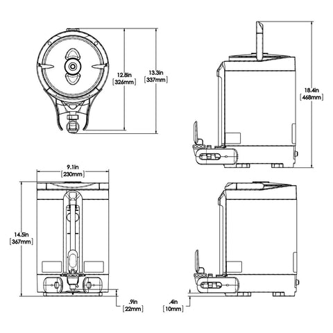 BUNN 27850.0200 Infusion Series 1.5 Gallon Soft Heat Stainless Steel Coffee Server