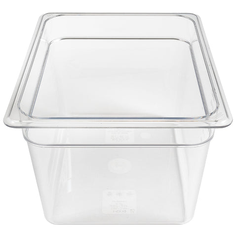 Cambro 28CW135 Camwear Half-Size 8" Deep Clear Polycarbonate Food Pan
