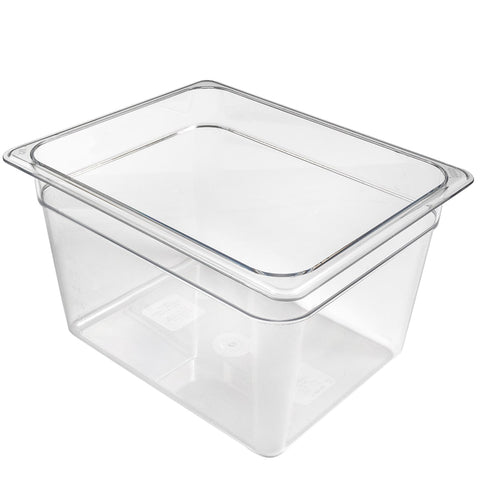 Cambro 28CW135 Camwear Half-Size 8" Deep Clear Polycarbonate Food Pan