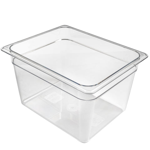 Cambro 28CW135 Camwear Half-Size 8" Deep Clear Polycarbonate Food Pan
