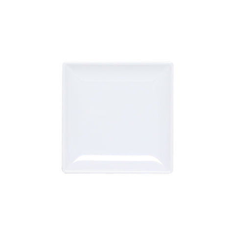 Thunder Group 29004WT 4-1/2" Square Classic White Melamine Plate