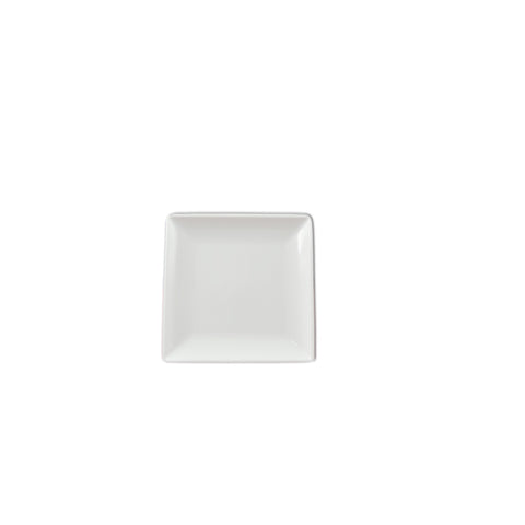 Thunder Group 29004WT 4-1/2" Square Classic White Melamine Plate
