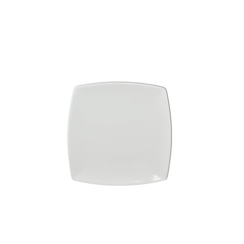 Thunder Group 29010WT 10" x 10" Square Classic White Melamine Plate
