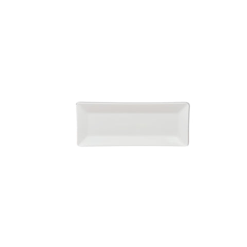 Thunder Group 29110WT Classic White 10-1/4" x 4" Rectangular Melamine Plate