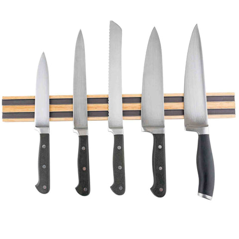 Tablecraft Products 2924W 24 Inch Magnetic Knife Holder, Wood