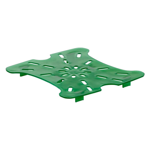 Cambro 2SFSFPDPP265 CamSquare FreshPro Drain Shelf for 2 and 4 Qt Containers, Translucent Green