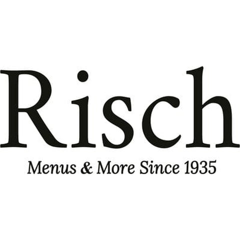 H. Risch, Inc. 300 8.5X11 Triple Panel Six View Clear Heat Sealed Menu Cover