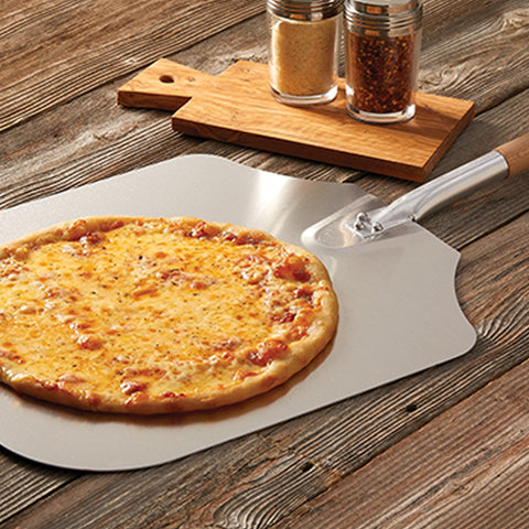American Metalcraft 3016 Aluminum Pizza Peel with 12" Wood Handle