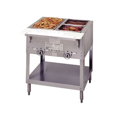 Duke Manufacturing 303-LP Aerohot LP Gas 3-Well Steam Table Hot Food Unit, 44-3/8 in W