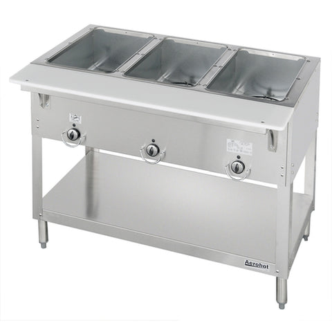 Duke Manufacturing 303-LP Aerohot LP Gas 3-Well Steam Table Hot Food Unit, 44-3/8 in W
