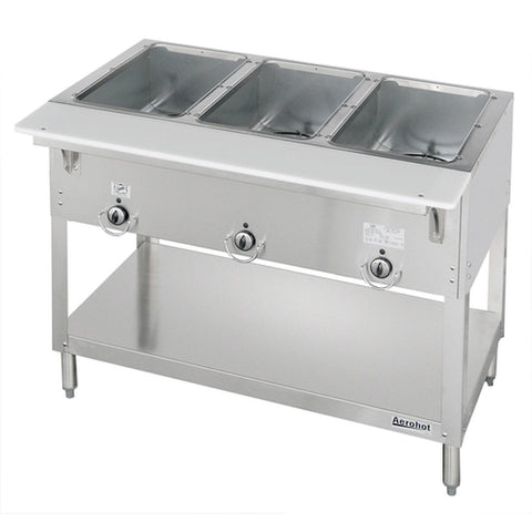 Duke Manufacturing 303-LP Aerohot 3-Well LP Gas Steam Table Hot Food Unit, 44-3/8" W