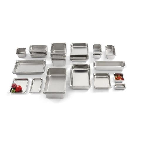 Vollrath 30522 Super Pan V Half-Long Size Stainless Steel Steam Table Pan, 2-1/2" Deep