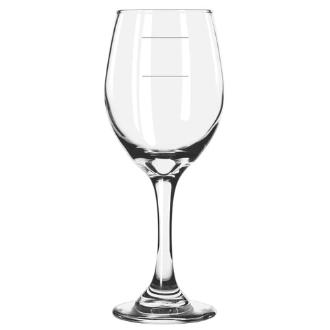 Libbey Glass 3057 Perception 11 oz. Wine Glass with Pour Lines
