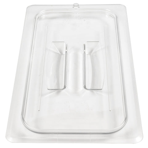 Cambro 30CWCH135 Camwear 1/3 Size Polycarbonate Food Pan Cover with Handle, Clear