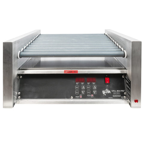 Star 30SCE Grill-Max Pro 30 Hot Dog Roller Grill with Electronic Controls, Slanted Top, 120V