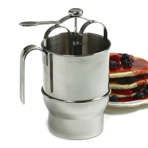 Norpro 3171 Jumbo Stainless Steel Pancake Batter Dispenser with Holder
