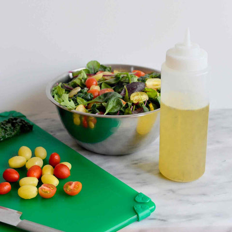 TableCraft Products 31763C 16 oz Clear Widemouth Squeeze Bottle with Wide TipTop