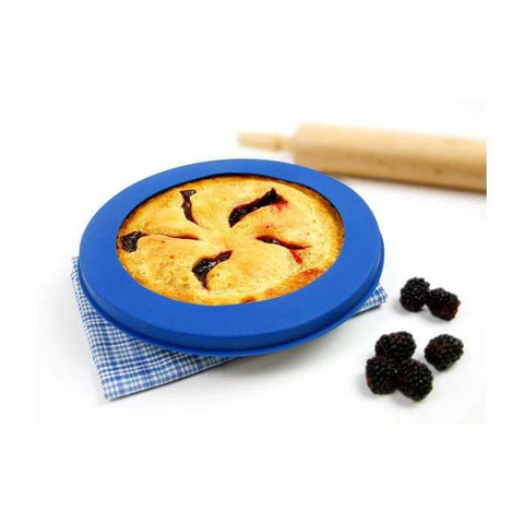 Norpro 3278 Silicone Pie Crust Shield, Blue