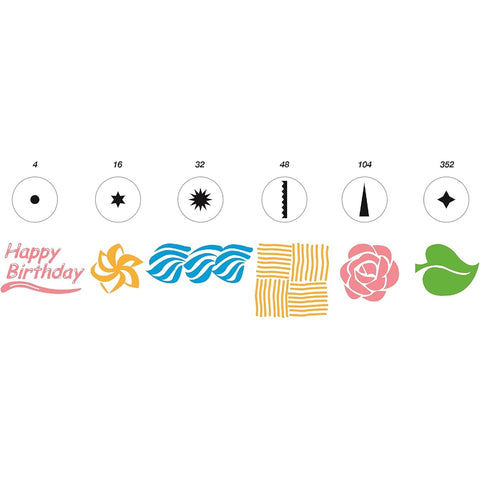 Ateco 332 8-Piece Cake Decorating Set with 6 Stainless Steel Piping Tips, Reusable Pastry Bag, and Coupler