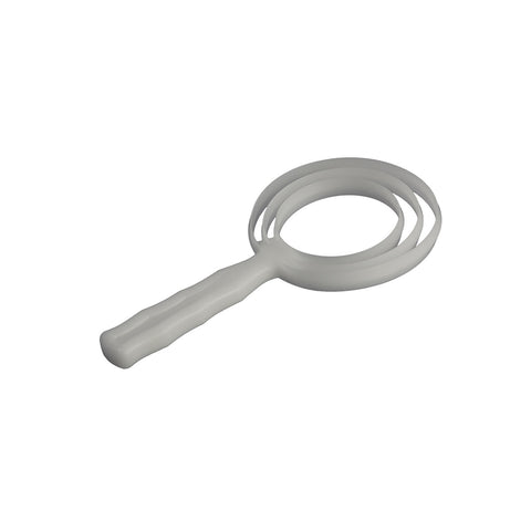 ALFA International 335RD Round Bone Dust Scraper, Food-Grade Polyethylene