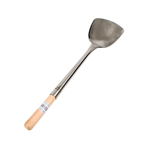 Town 33942 Stainless Steel Wok Shovel with Wood Handle, 16 in