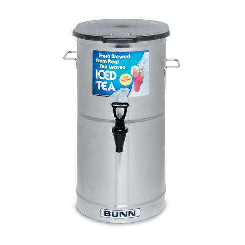 Bunn TDO-4 34100.0000 4-Gallon Stainless Steel Iced Tea Dispenser with Solid Lid