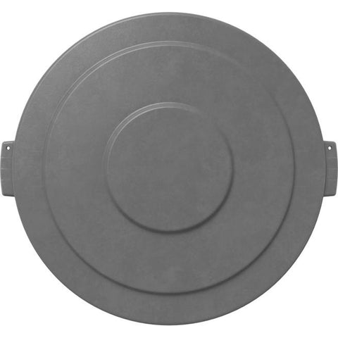 Sparta Bronco 34105623 Round Waste Bin Lid for 55 Gallon Trash Container, Gray