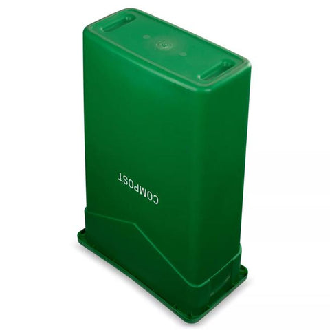 CFS Brands 342023CMP09 TrimLine Rectangle Compost Waste Container, 23 Gallon, Green
