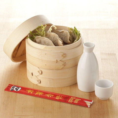 Town Food Service 34206 6" Bamboo Steamer Set