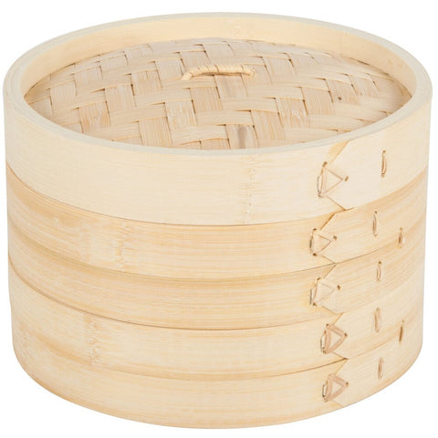 Town Food Service 34208 8" Bamboo Steamer Set