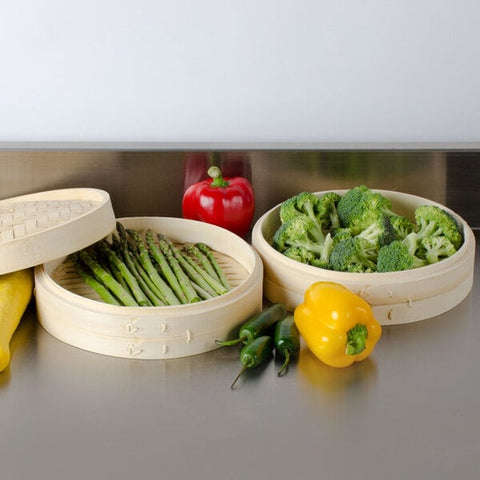 Town 34210 10" Bamboo Steamer Set