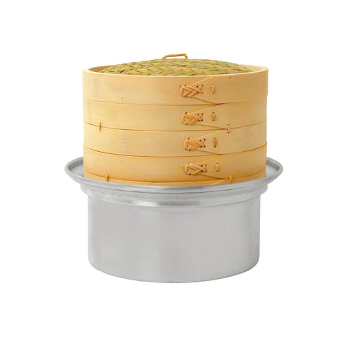 Town 34212 12" Bamboo Steamer Set