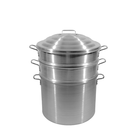 Town 34416SDP 16" Aluminum Clam Steamer Set with Deep Water Pan