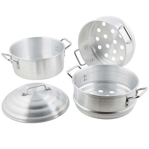 Town Equipment 34416S 16" 4.5 Gallon Aluminum Chinese Steamer Set