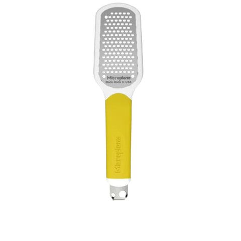 Microplane 34620 Ultimate Citrus Tool 2.0 - Yellow 3-in-1 Zester, Scorer and Garnish Cutter