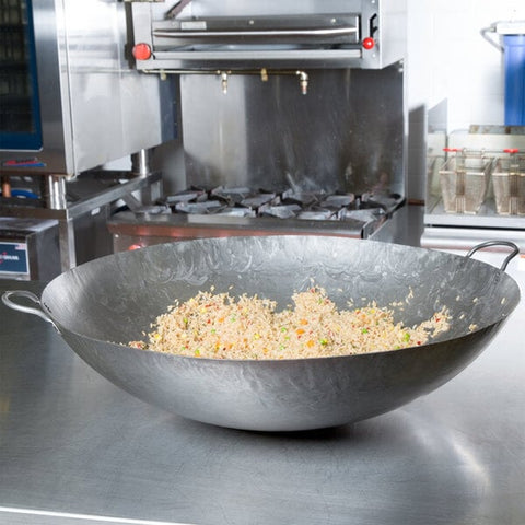 Town 34728 28" Hand Hammered Cantonese Wok