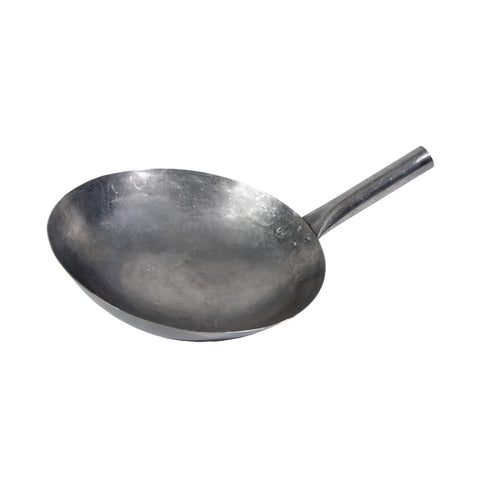 Town Food Service 34742 12-Inch Carbon Steel Mandarin Wok with Steel Handle