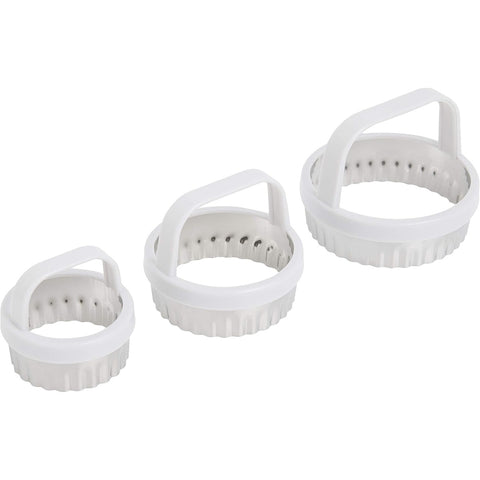 Norpro 3490 Scalloped Edge Cookie/Biscuit Cutter Set of 3