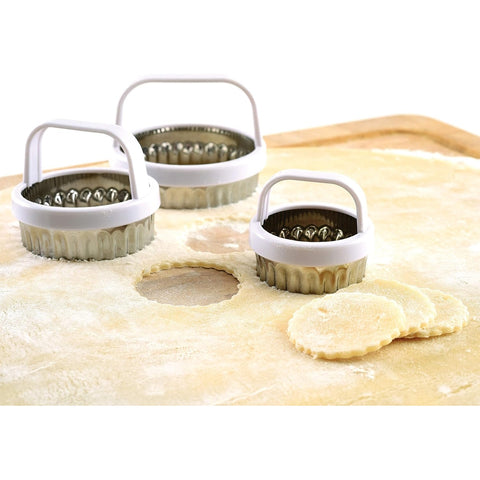 Norpro 3490 Scalloped Edge Cookie/Biscuit Cutter Set of 3