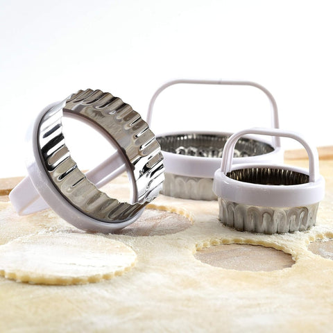 Norpro 3490 Scalloped Edge Cookie/Biscuit Cutter Set of 3